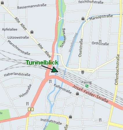 Tunnel Hermann-Hesse-Weg Übersicht